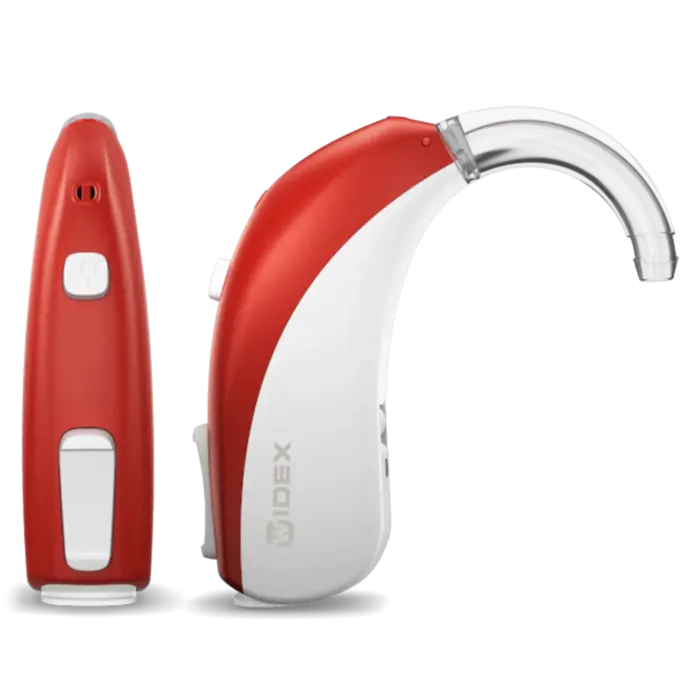 WIDEX MOMENT BTE MODELS BTE 13 D - Sporty Red