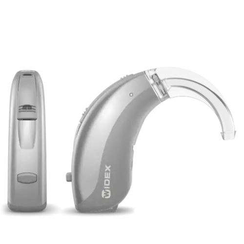 WIDEX MOMENT BTE MODELS BTE 312-Silver Grey