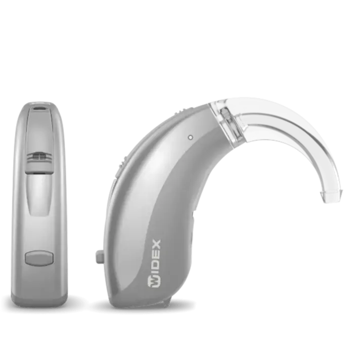 WIDEX MOMENT BTE MODELS BTE 312-Silver Grey