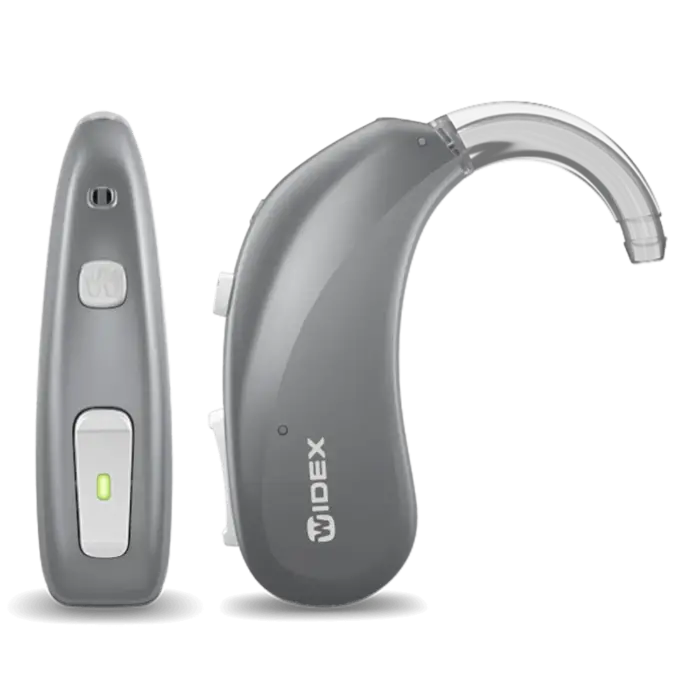 WIDEX MOMENT BTE MODELS BTE R D Titanium Grey