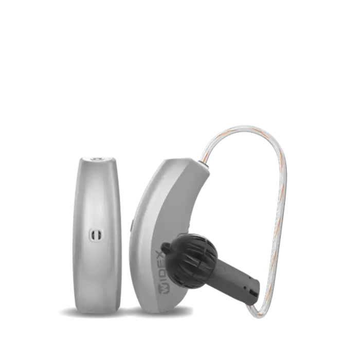 WIDEX Moment RIC Models RIC 10 Silver Grey