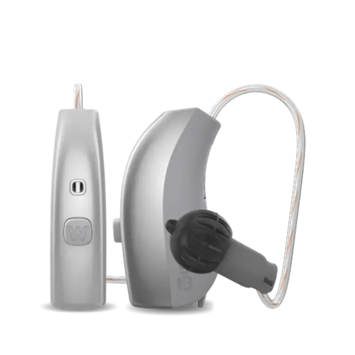 WIDEX Moment RIC Models RIC 312 D Silver Grey